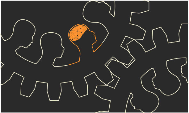 头和齿轮图片下载