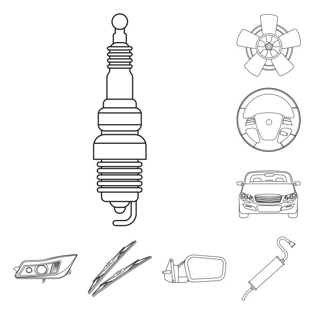 自动设计汽车及零件标志图片下载