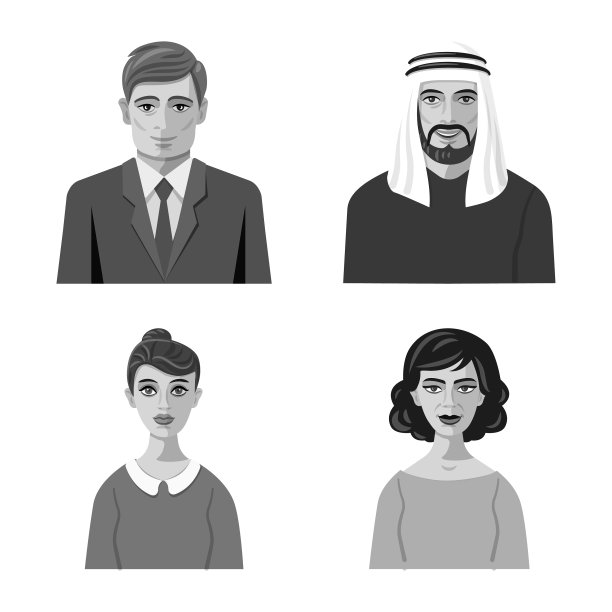 人脸和人物图标图片下载