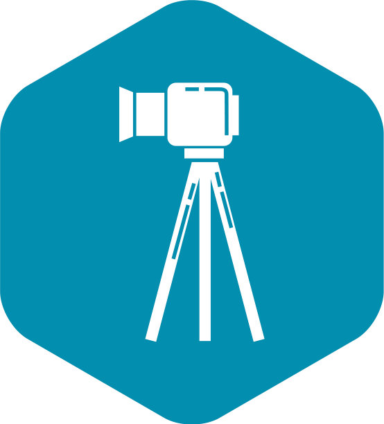 摄像机上的立场图标简单的风格图片下载