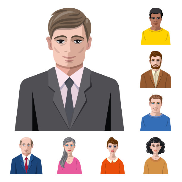 设计头像和人脸标识的集合图片下载