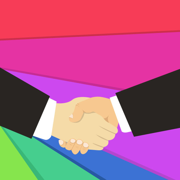 多种族男性之间的特写握手图片下载