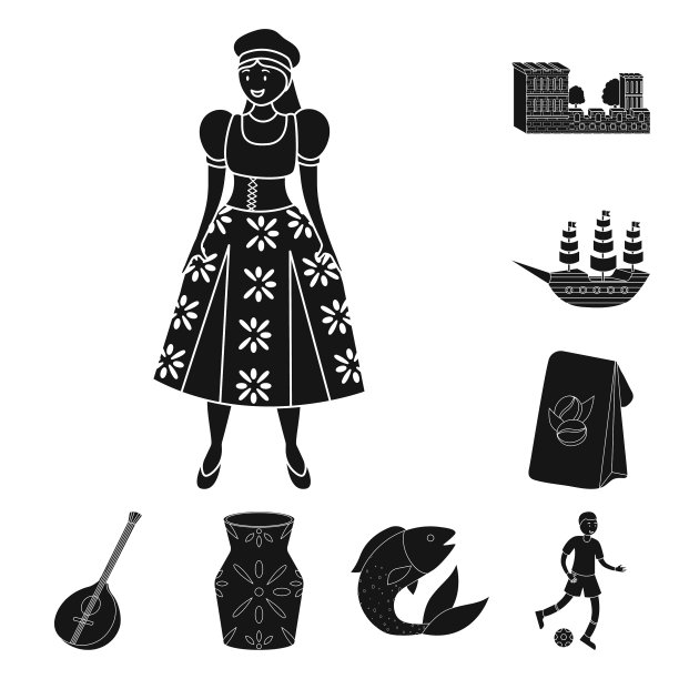 设计和国家标志集和图片下载