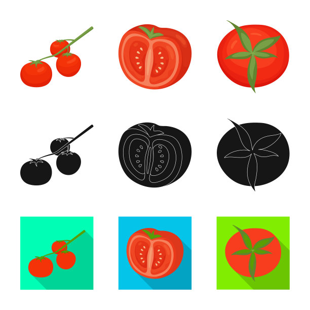 孤立对象蔬菜和美味的图标图片下载