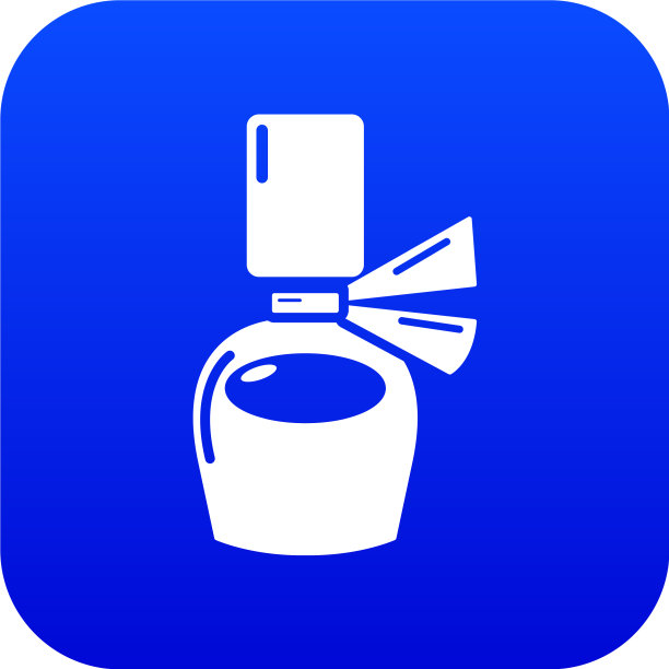 香水瓶礼物图标蓝色图片下载