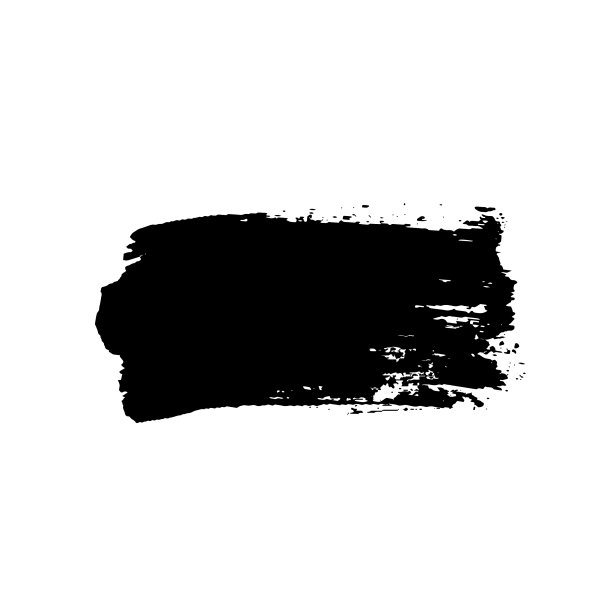 笔触孤立在白色背景黑色图片下载