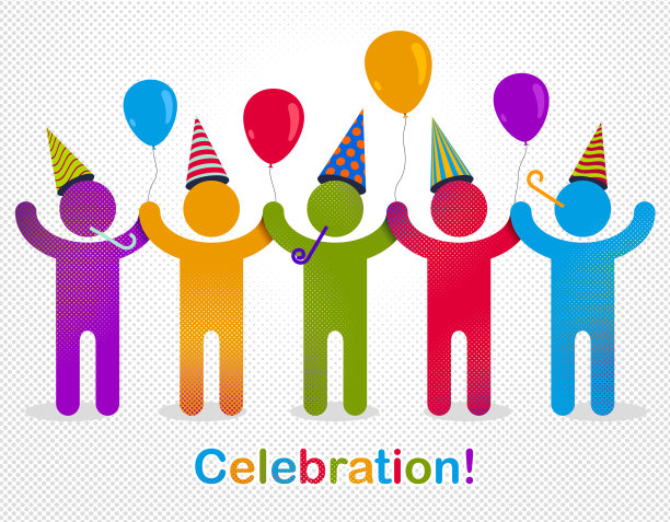 庆祝人的概念简单或图标图片下载