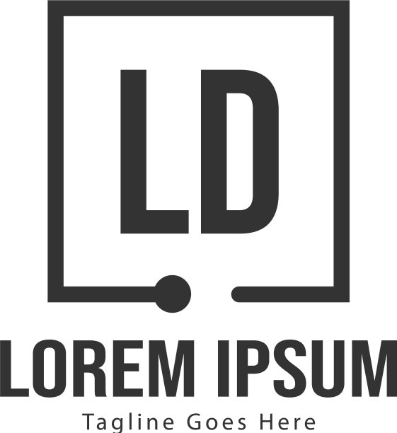 初始的ld标志模板与现代框架图片下载