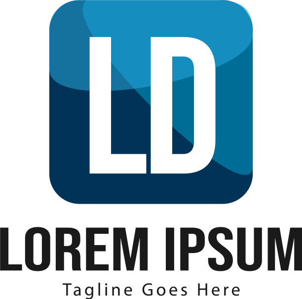 初始的ld标志模板与现代框架图片下载