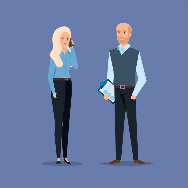 行政商人和女商人图片下载