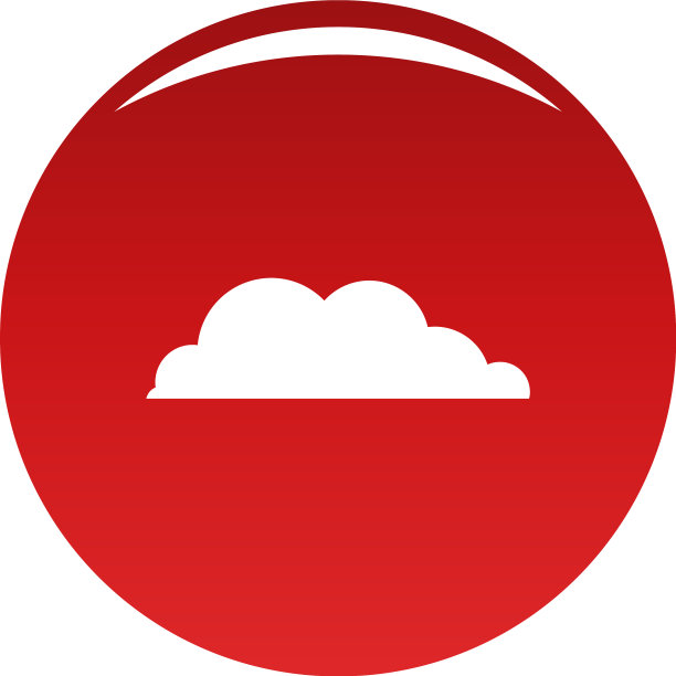 雨云图标红色图片下载