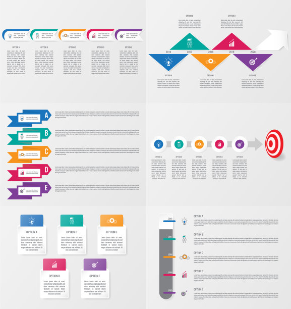 使用选项设置信息图元素模板图片下载
