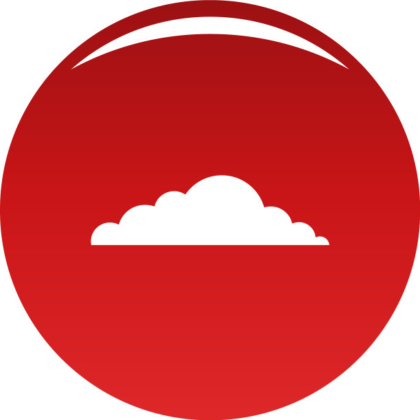 气候云图标红色图片下载