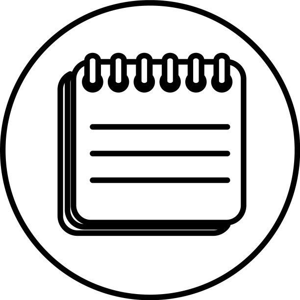 纸记事本孤立图标图片下载