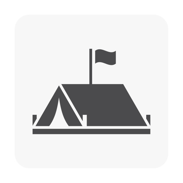 野营图标黑图片下载