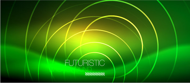 霓虹发光的科技线条，高科技的未来主义图片下载