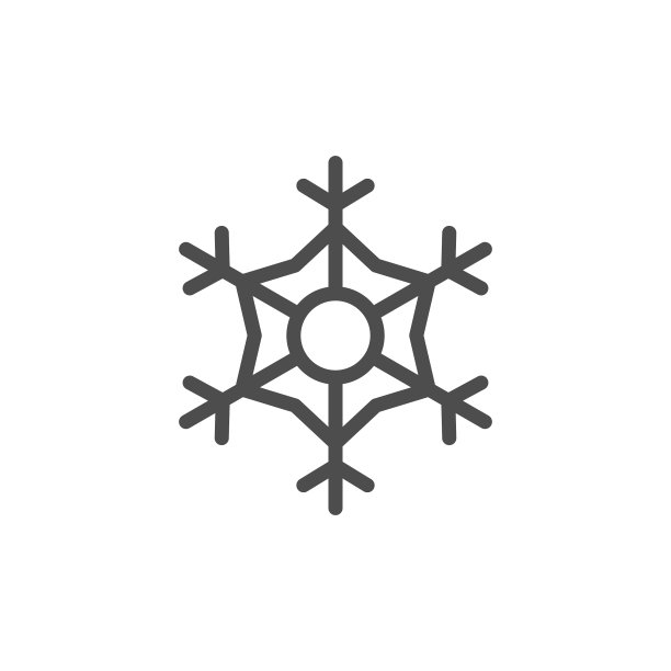 雪花线条图标图片下载
