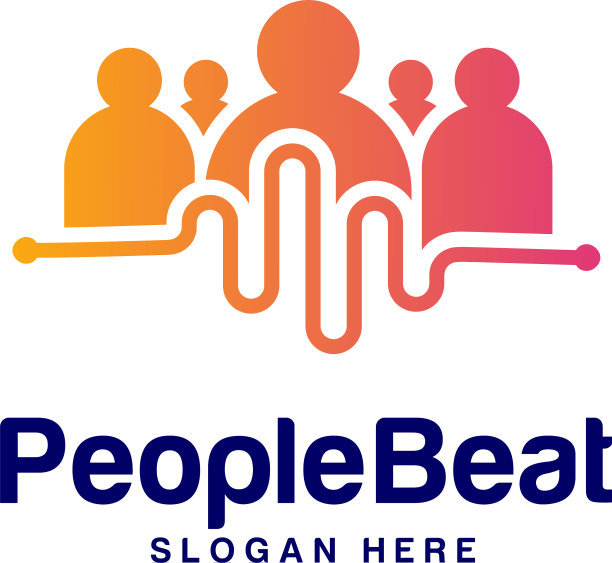 社区标识模板设计概念人图片下载