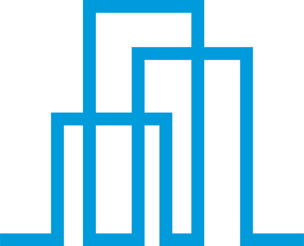 现代线条艺术城市标志模板城市天际线图片下载