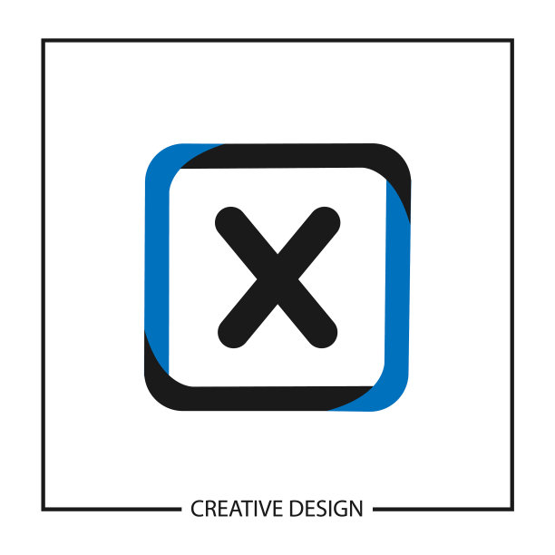 首字母x标志模板设计图片下载