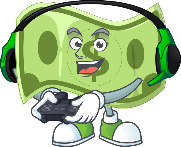 游戏纸币卡通人物与吉祥物图片下载