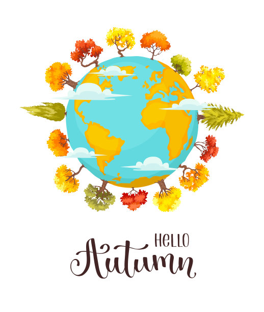 卡通秋天的树图片下载