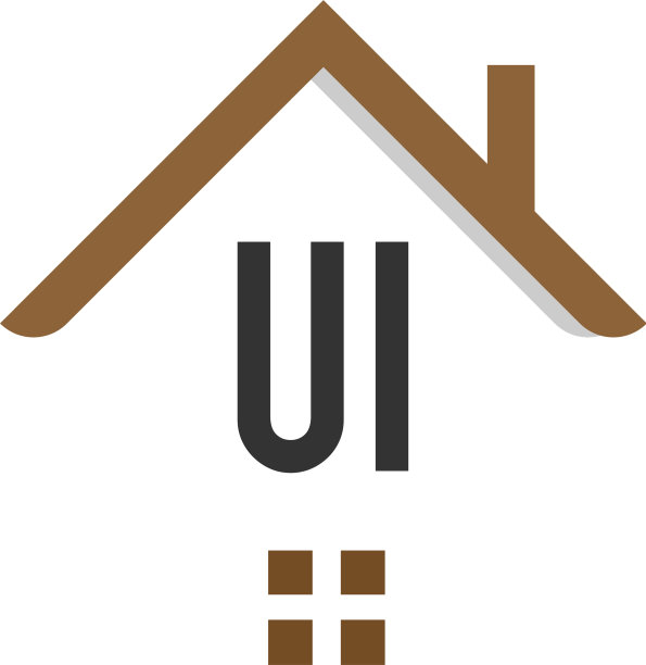 字母UI建筑Logo设计模板图片下载