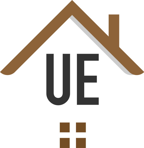 首字母UE建筑标志设计模板图片下载