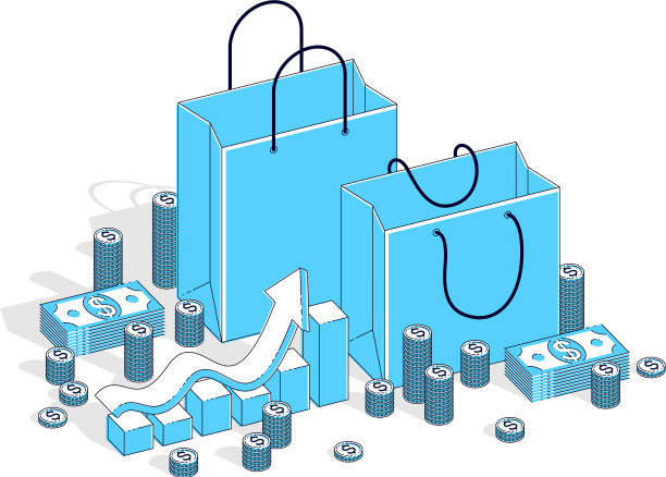 大销售概念零售与销售购物袋图片下载