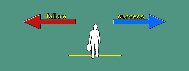 插图的商人与左和右箭头标志图片下载