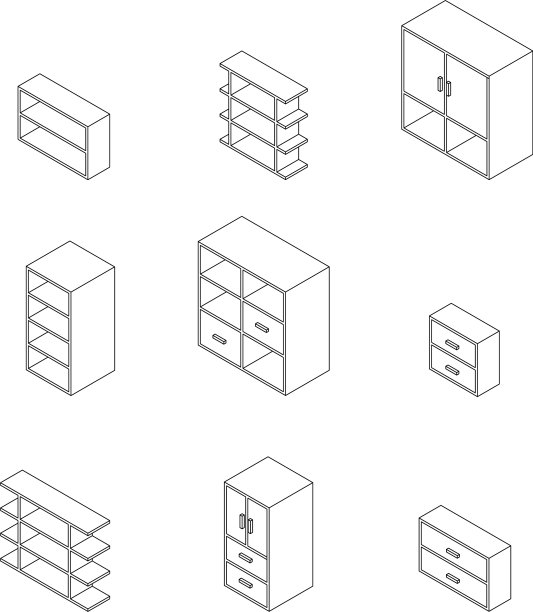 设置家具柜和橱柜图片下载