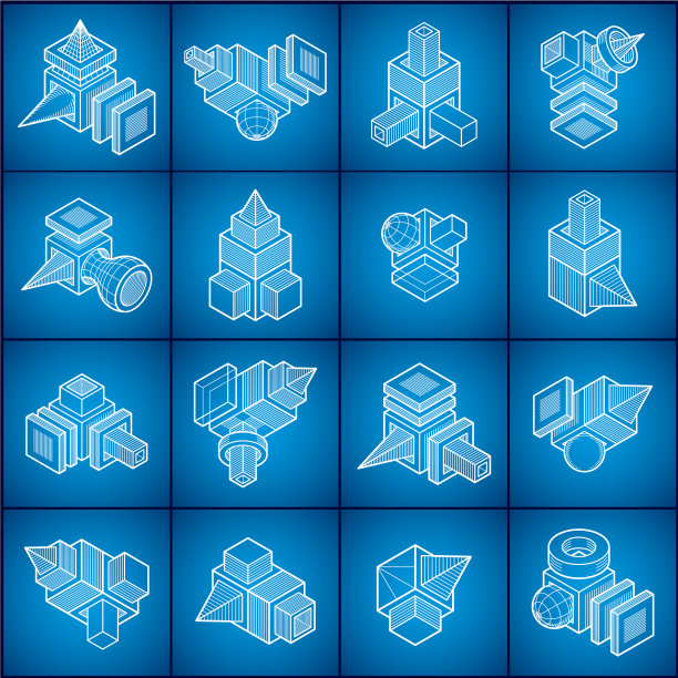 工程抽象形状集图片下载