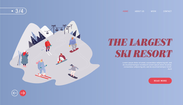 人们滑雪单板滑雪网站登陆页面图片下载