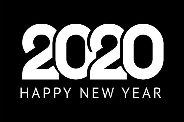 2020年新年贺卡设计图片下载