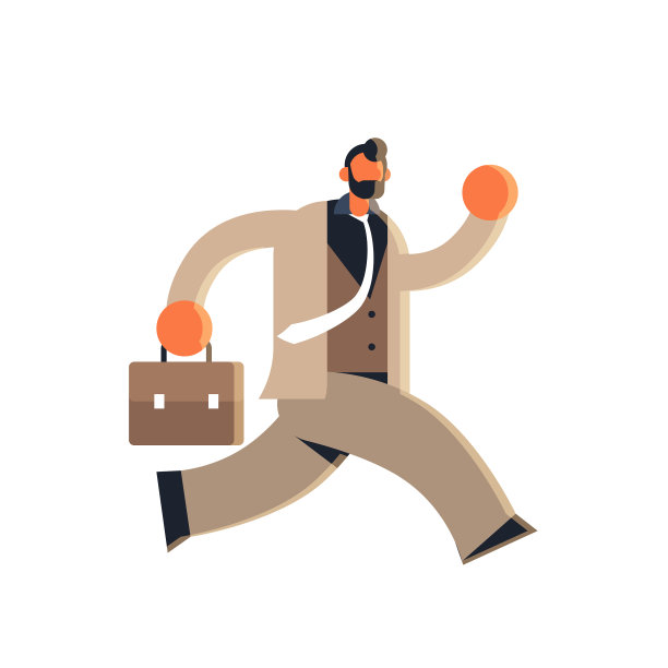 商人提着旅行箱超负荷工作图片下载