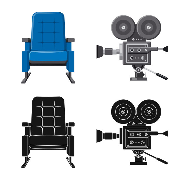 孤立对象电视和拍摄标志图片下载