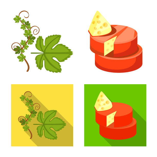 农场和葡萄园标志集图片下载