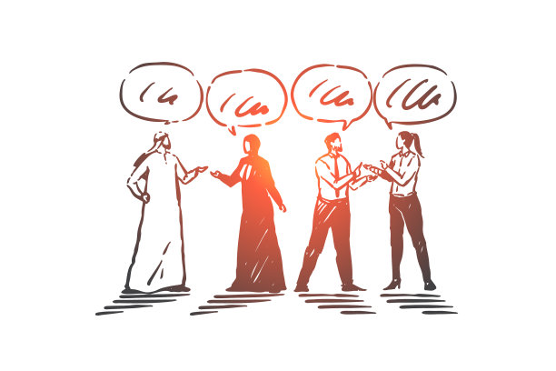 沟通互动团队协作理念图片下载