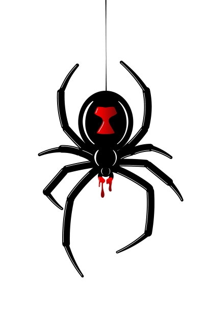 蜘蛛黑寡妇红黑虫蜘蛛3d图片下载