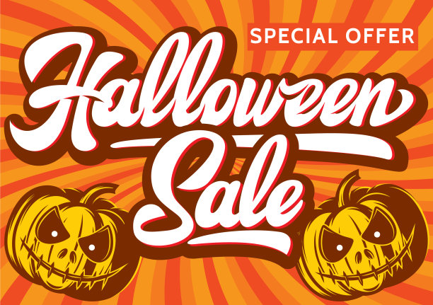 万圣节促销横幅背景图片下载