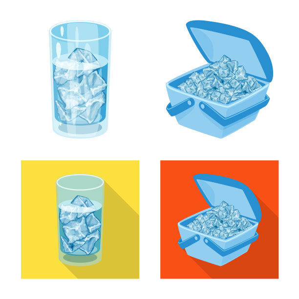 的孤立对象纹理和冻结符号集图片下载