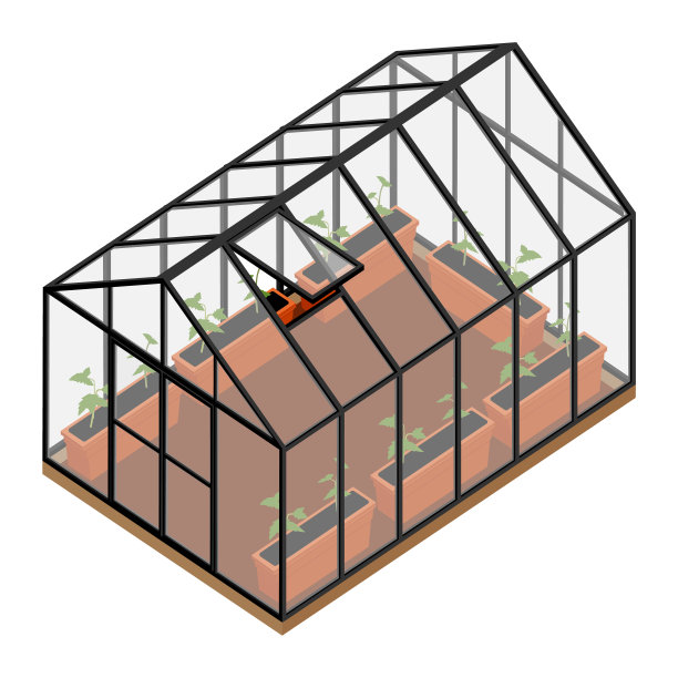 有机农场的温室图片下载