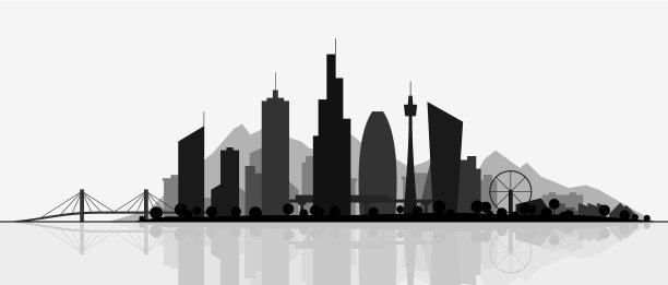 未来的城市剪影图片下载