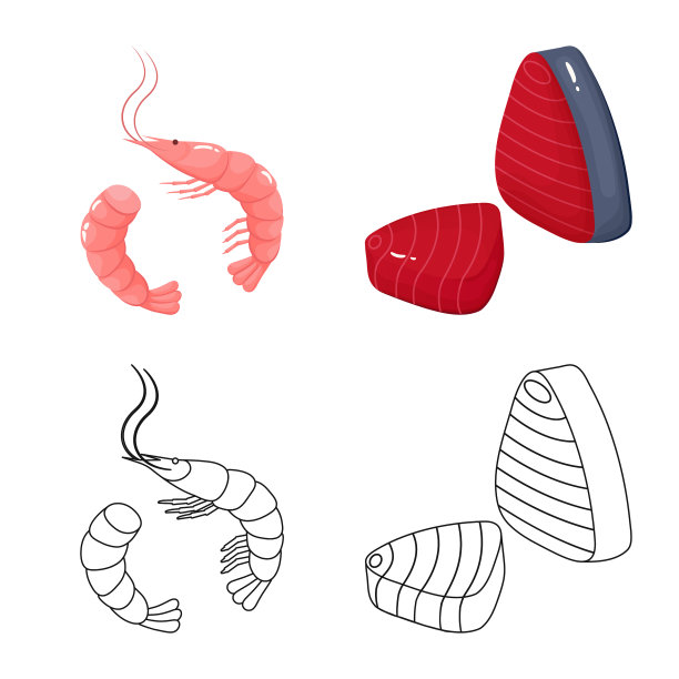 设计新鲜和餐厅招牌套图片下载