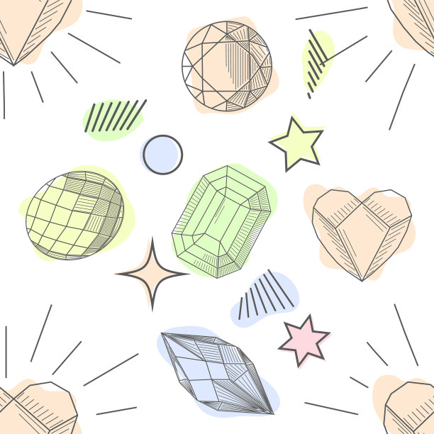 无缝图案手绘次珍贵图片下载