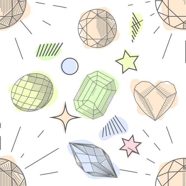 无缝图案手绘次珍贵图片下载