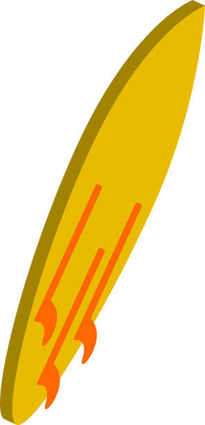 孤立的冲浪板图片下载