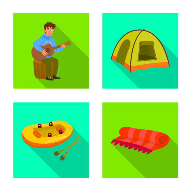 野炊和野生动物图标图片下载