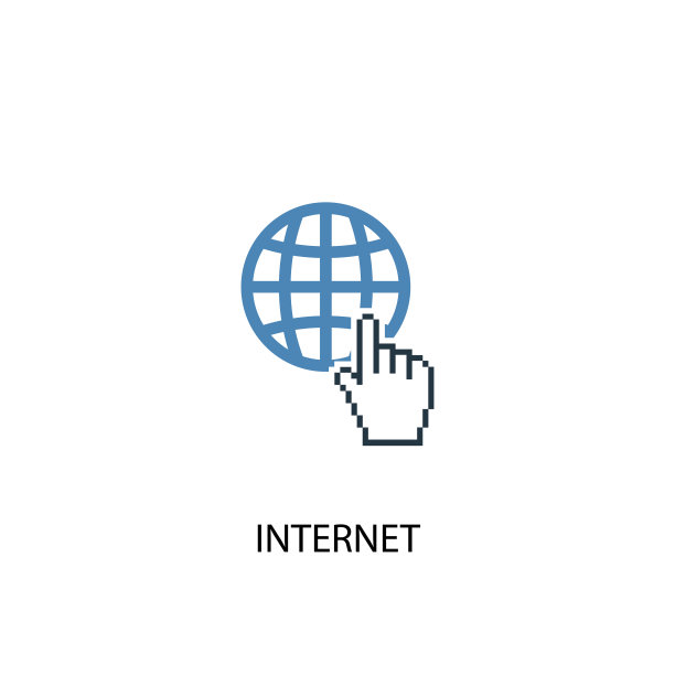互联网概念双色图标图片下载