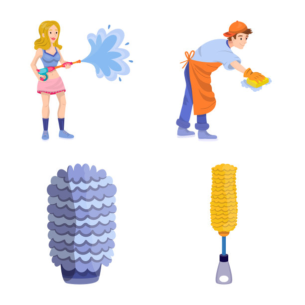 设计清洁和洗车标志图片下载